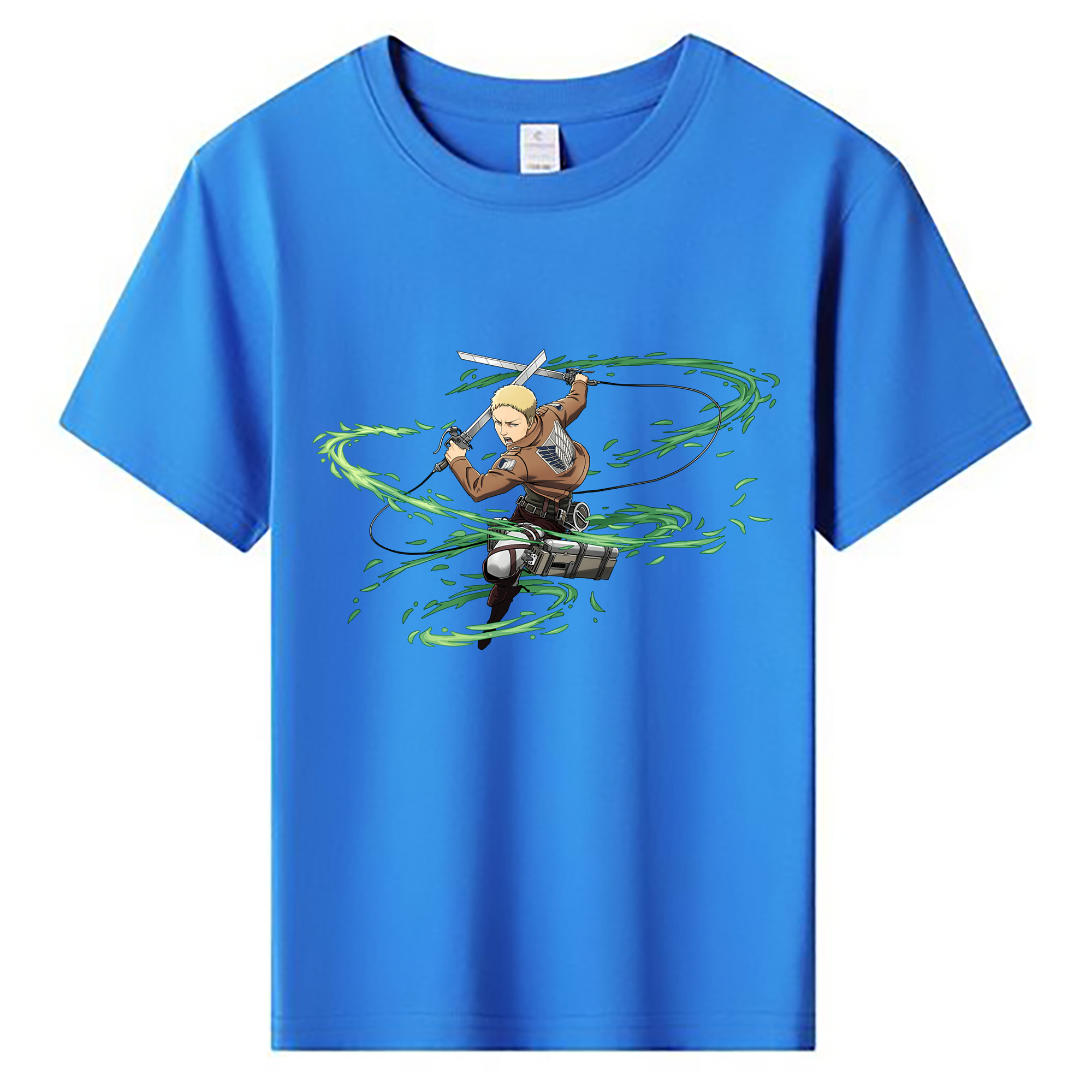 （画像用） 進撃の巨人 ライナー・ブラウン Attack on Titan Reiner Braun 綿100％キッズTシャツ（フロントプリント）